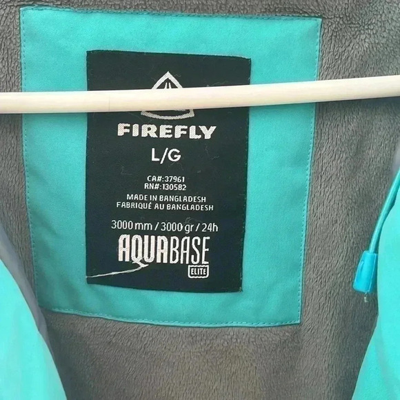 [L]Firefly Aquabase Turquoise Blue Ski/Snow  Winter Jacket - Picture 4 of 14